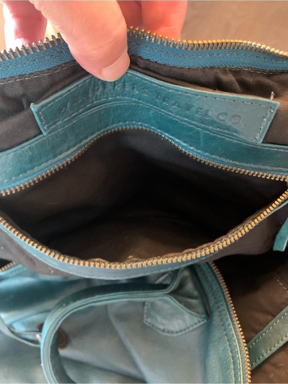 Wanderers The Banff Teal Leather Women's Hand Bag - Picture 13 of 16